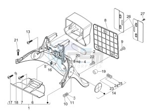 Zip & Zip 50 Fly 100 drawing Rear cover - Splash guard