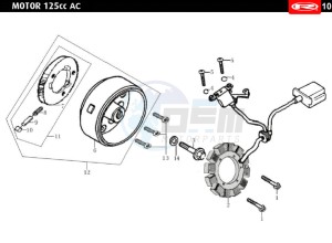 MARATHON-125-AC-SM-E4-FREE-JUMP-AUSTRIA-FREE-JUMP-BLUE drawing MAGNETIC - FLYWHEEL