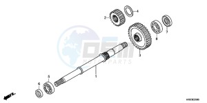 VFR1200XH Europe Direct - (ED) drawing REAR BRAKE CALIPER