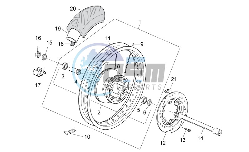 Rear wheel I