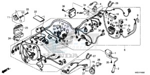 TRX420FA1H TRX420 ED drawing WIRE HARNESS