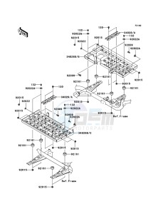 KVF360 KVF360B6F EU drawing Footrests