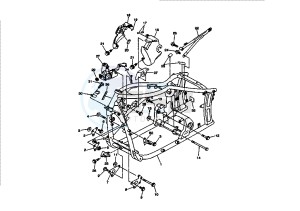 XVS A DRAG STAR CLASSIC 650 drawing FRAME