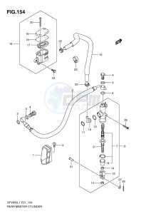 SFV650 (E21) Gladius drawing REAR MASTER CYLINDER (SFV650UL1 E21)