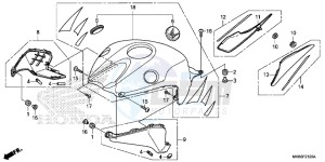 CBR1000RRF Fireblade - CBR1000RR 2ED - (2ED) drawing TOP SHELTER