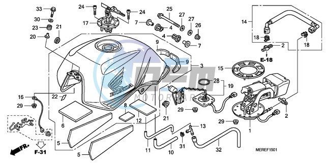 FUEL TANK (CBF600N/NA)