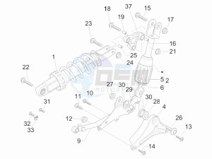 Nexus 500 e3 drawing Rear suspension - Shock absorbers