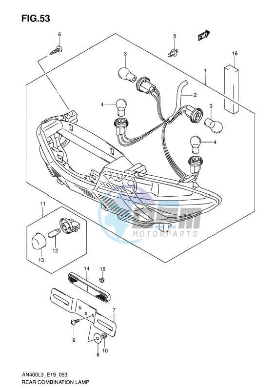 REAR COMBINATION LAMP