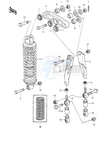 KDX 175 A [KDX175] (A1) [KDX175] drawing REAR SUSPENSION -- 80 A1- -