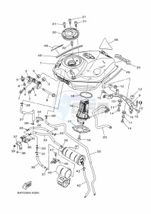 MT-07 MTN690 (BATS) drawing FUEL TANK