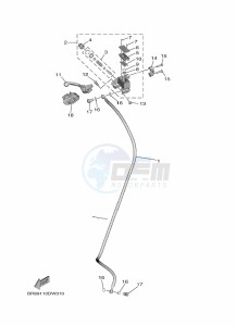 YZ65 (BR8A) drawing FRONT MASTER CYLINDER