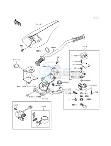 JH 750 B [SUPER SPORT XI] (B1-B3) [SUPER SPORT XI] drawing HANDLEBAR-- JH750-B2_B3- -