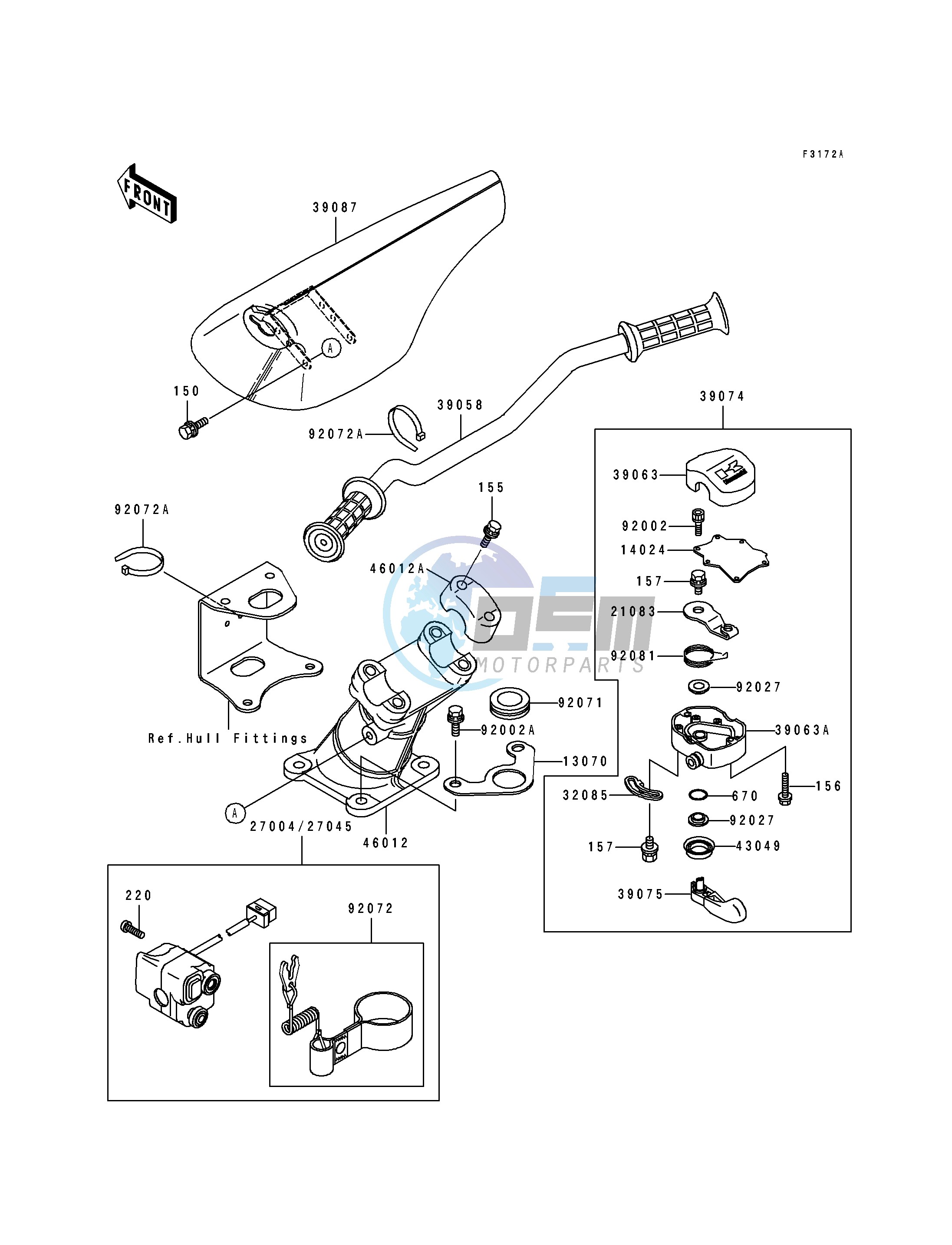 HANDLEBAR-- JH750-B2_B3- -