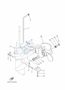 FT9-9LE drawing PROPELLER-HOUSING-AND-TRANSMISSION-2