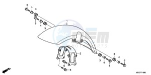 VT750C2BC drawing FRONT FENDER (VT750C2B)