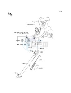 EX 650 A [NINJA 650R] (A6F-A8F) A6F drawing STAND-- S- -