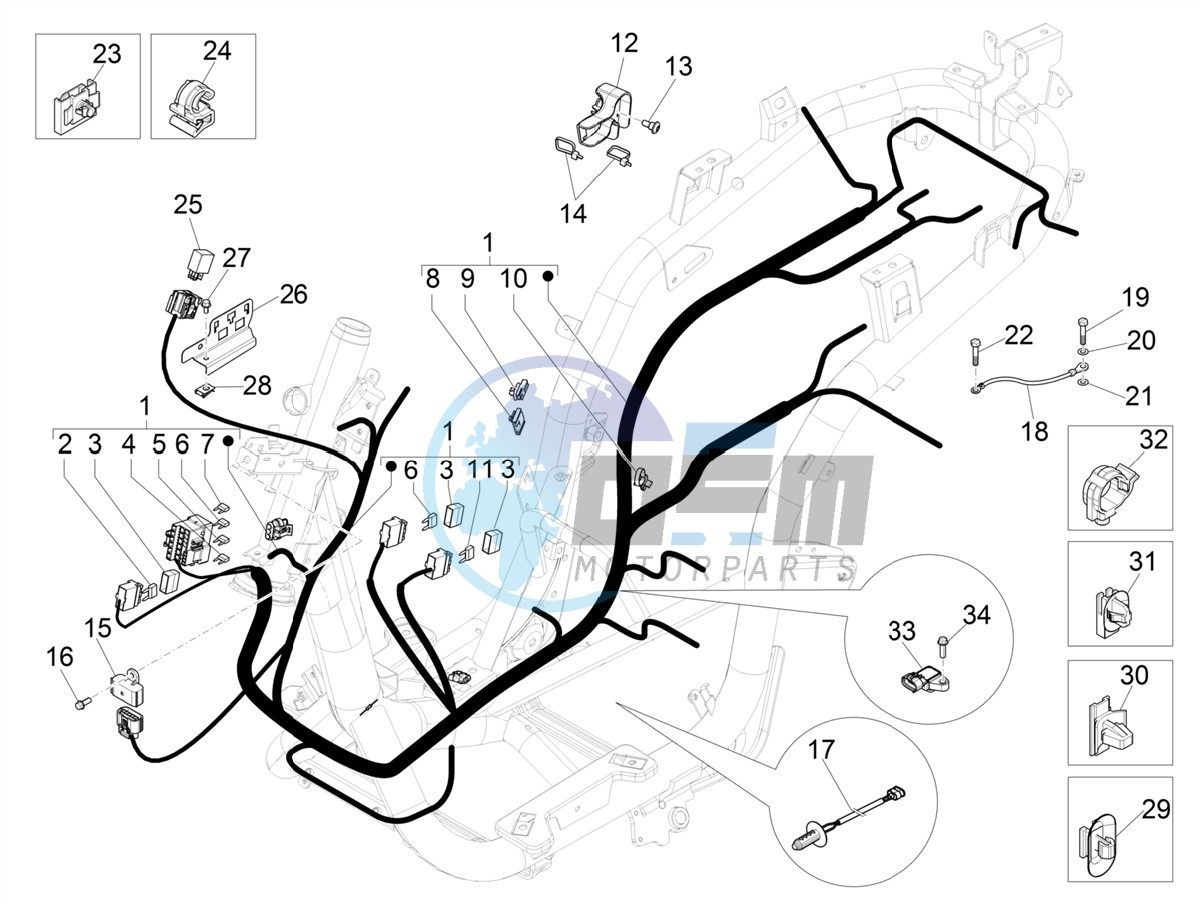 Main cable harness