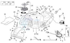 RSV 4 1000 APRC Factory Std SE drawing Fuel Tank