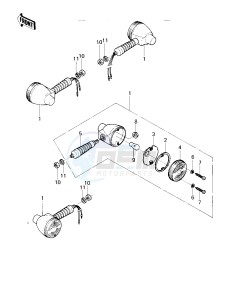 KM 100 A (A1 till A7) drawing TURN SIGNALS -- KM100-A6_A7- -