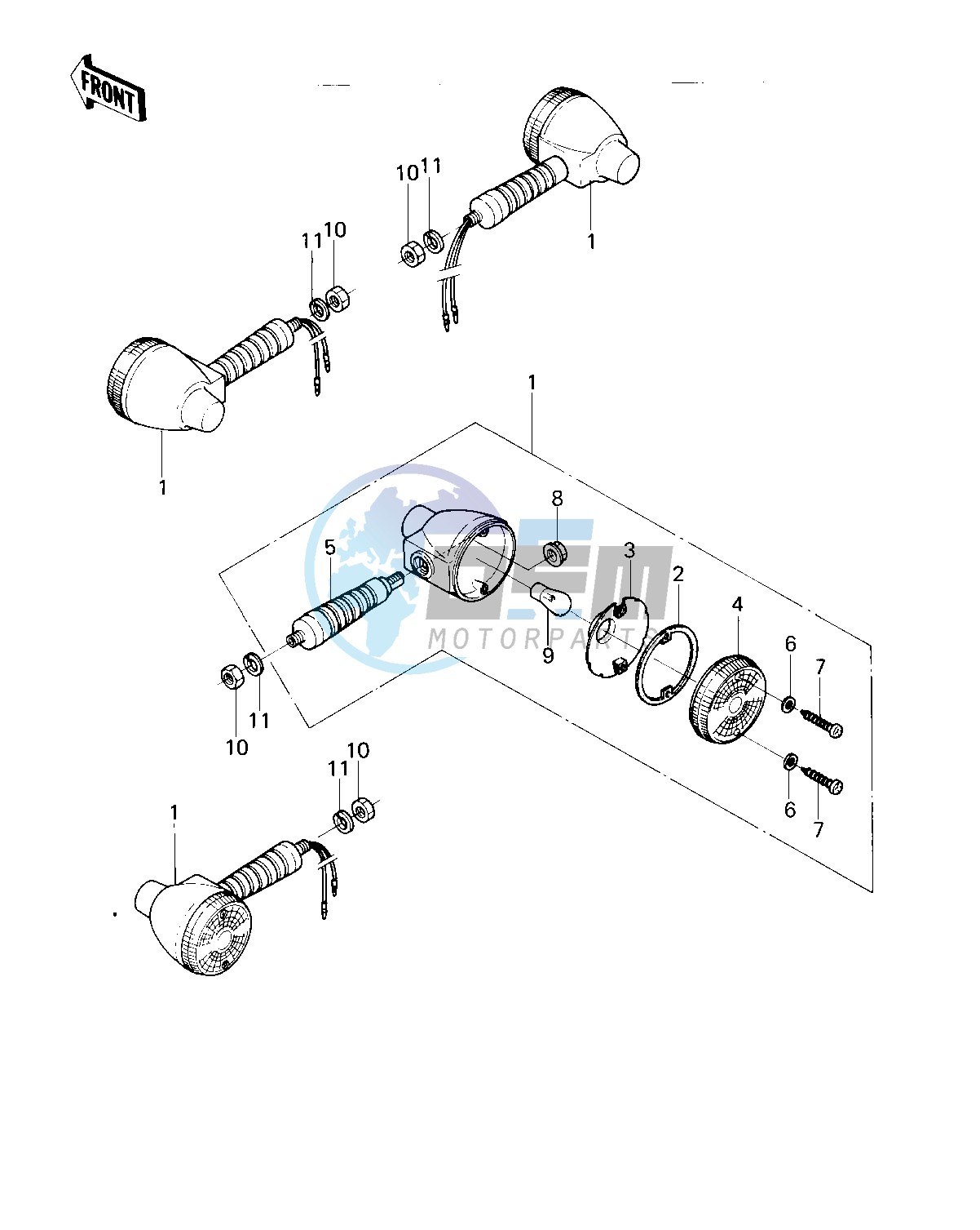 TURN SIGNALS -- KM100-A6_A7- -