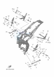 XSR125 LEGACY MTM125-C (BLA1) drawing STAND & FOOTREST