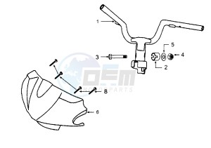 VIVACITY - 100 cc drawing STEERING HANDLE