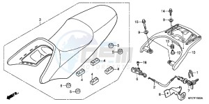 XL125VB drawing SEAT/CARRIER