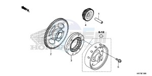 TRX420FA5F TRX420F Europe Direct - (ED) drawing STARTING GEAR