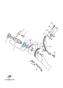 TT-R125LWE (2PTJ) drawing CAMSHAFT & CHAIN