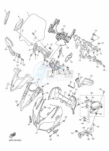 FJR1300-AE (BNP5) drawing COWLING 1