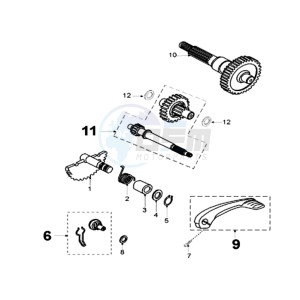 FIGHT LR drawing DRIVE SHAFTS / KICKSTARTER