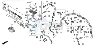 TRX400EX SPORTRAX 400EX drawing FR. BRAKE MASTER CYLINDER