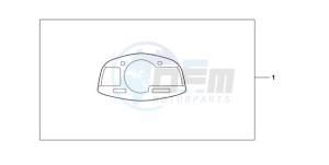 CBR600RAA F / CMF drawing METER PANEL