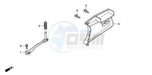 PK50SM WALLAROO drawing PEDAL/KICK STARTER ARM