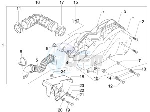 Carnaby 250 4t ie e3 drawing Air filter