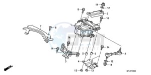 CBR1000RR9 UK - (E / MKH TRI) drawing STEERING DAMPER