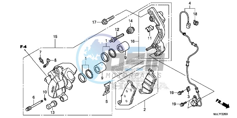 FRONT BRAKE CALIPER