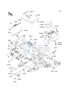 KVF 650 A [PRAIRIE 650 4X4] (A2) [PRAIRIE 650 4X4] drawing FRAME FITTINGS