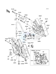 KLX110 KLX110CBF EU drawing Crankcase