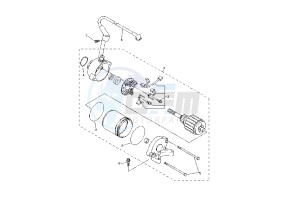 YZF R1 1000 drawing STARTING MOTOR