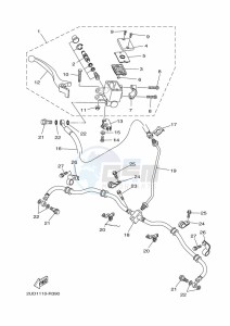 YFM700FWAD YFM70GPXK (B4FA) drawing FRONT MASTER CYLINDER