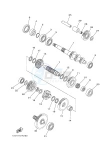 YXM700E YXM700PF VIKING (1XPS) drawing TRANSMISSION