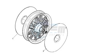 Classic 50 drawing Rear wheel cap