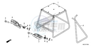 CRF150RD CRF150R Europe Direct - (ED) drawing STAND/STEP