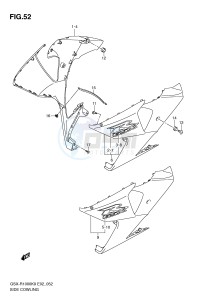 GSX-R1000 (E2) drawing SIDE COWLING (MODEL K9)