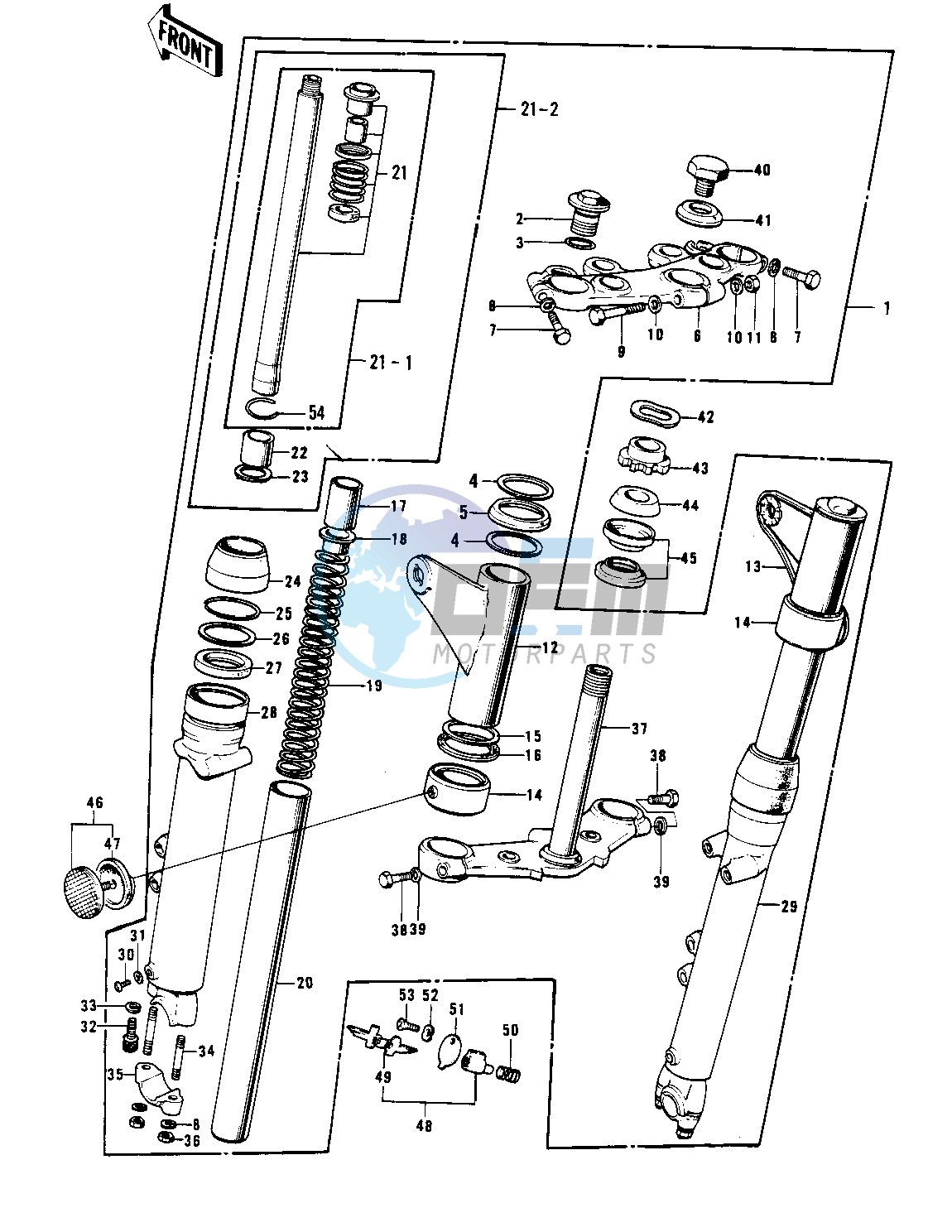 FRONT FORK -- H2-B_C- -