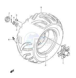 LT-A700X (E28-E33) drawing RIGHT REAR WHEEL