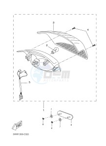 CW50N BW'S (2B7K) drawing TAILLIGHT