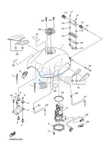 XJ6S 600 DIVERSION (S-TYPE) (36C9) drawing FUEL TANK