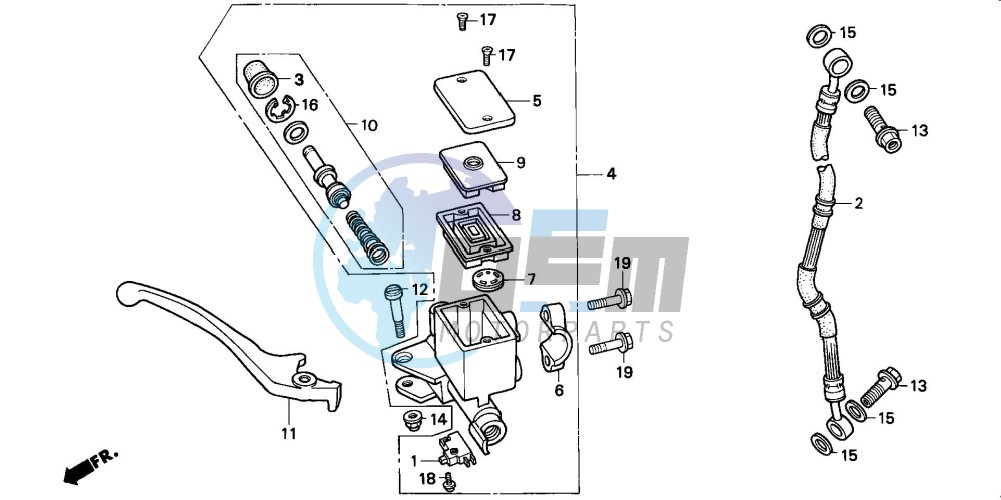 FR. BRAKE MASTER CYLINDER